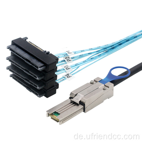 Minisas 26Pin (SFF8088) an SAS 29Pin (SFF8482) Kabel